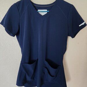 Skechers XS Navy Scrub Top